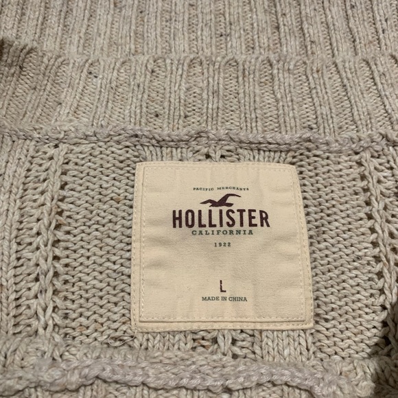 Hollister large oversized short sleeve knit sweater - Picture 3 of 6
